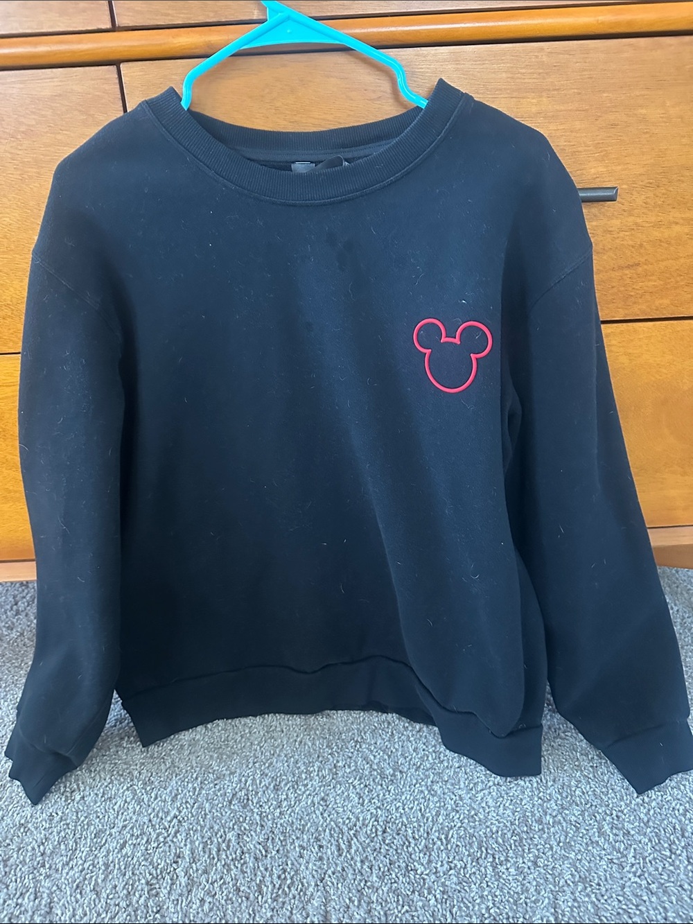 Lululemon x Disney Black Pullover Sweatshirt with Subtle Logo